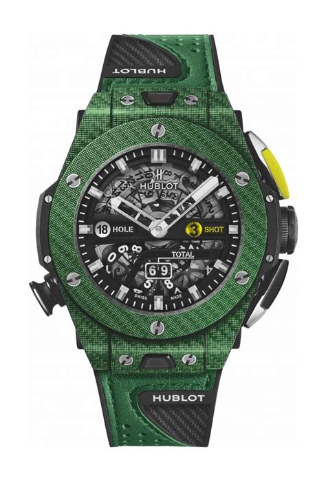 hublot golf watch green